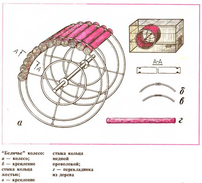 Колесо для белки своими руками чертежи
